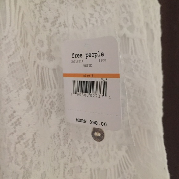 FREE PEOPLE {intimately} white lace dress - NWT - Picture 5 of 7
